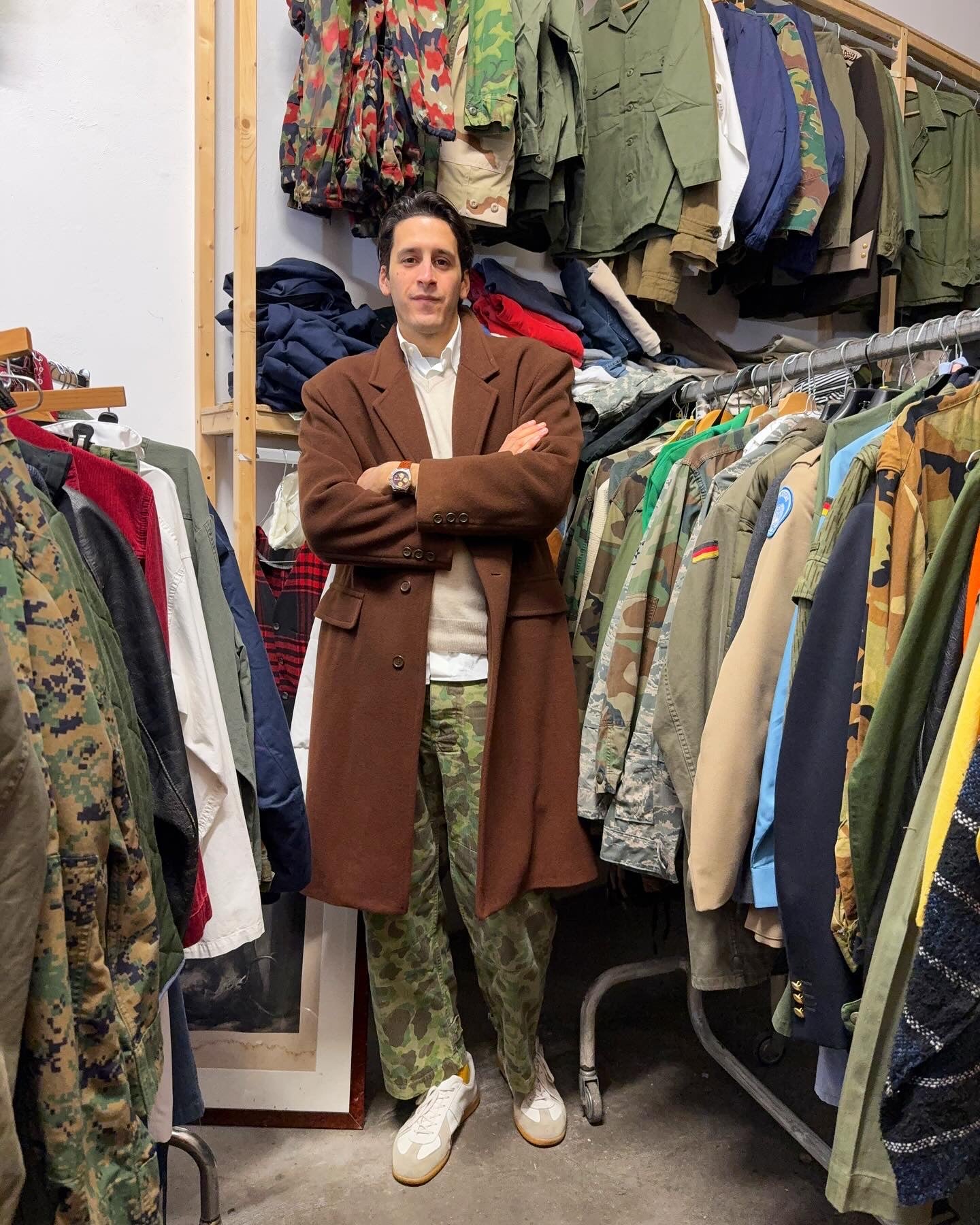 Deadstock Brown Wool Coat “XL”