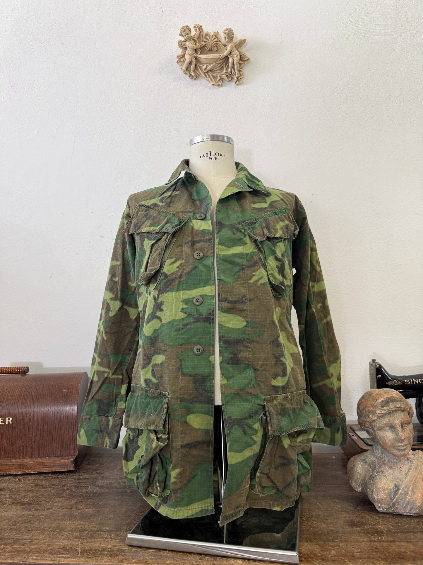 Vintage 60’s Ripstop Jungle Jacket ERDL Us Army “S/M”