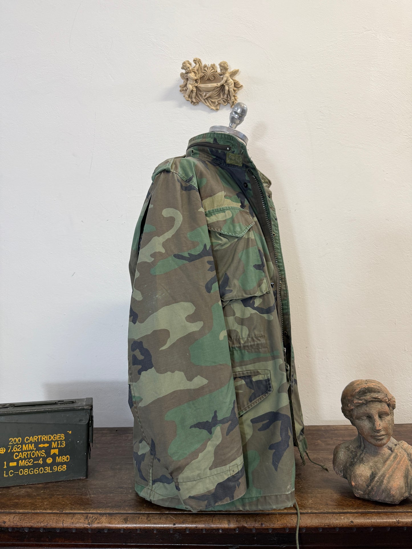 Vintage Woodland Field Jacket M65 Us Army “XL”