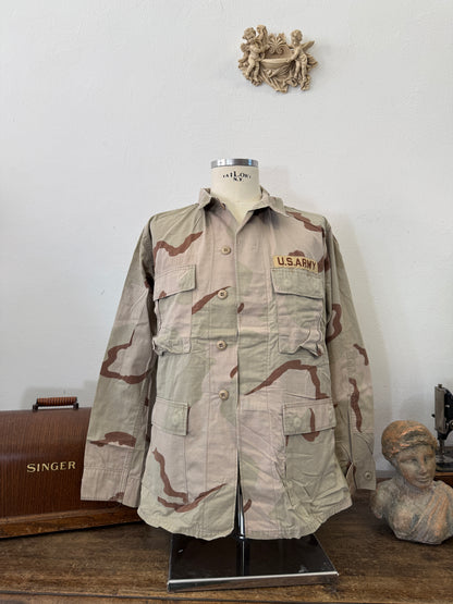 Vintage BDU Camo Jacket Ripstop US Army – L