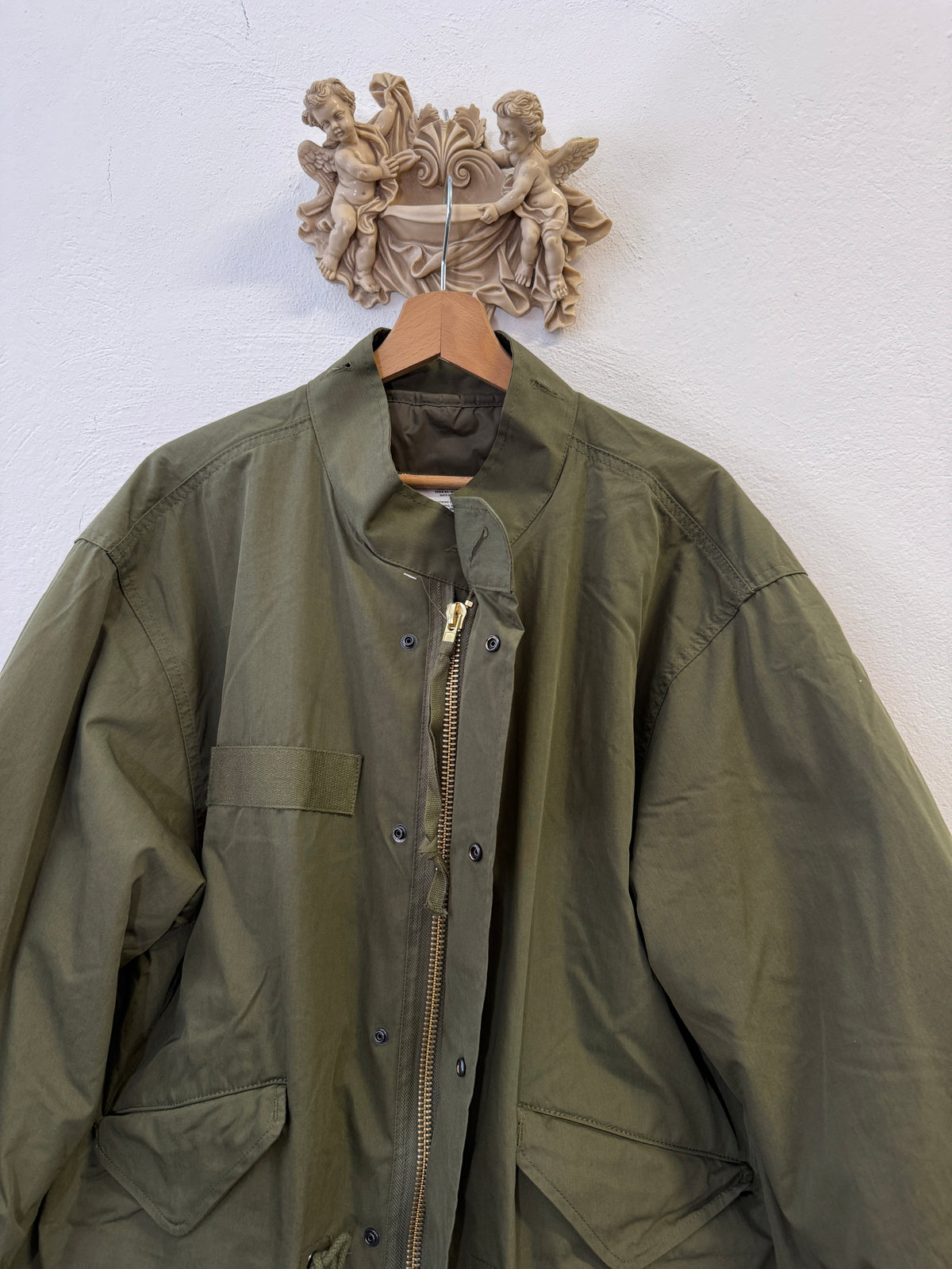 US OD M65 SHELL PARKA WITH LINER - REPRO “L/XL”