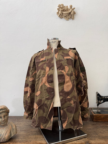 Vintage Distressed Hungarian Army Camo Jacket “M”