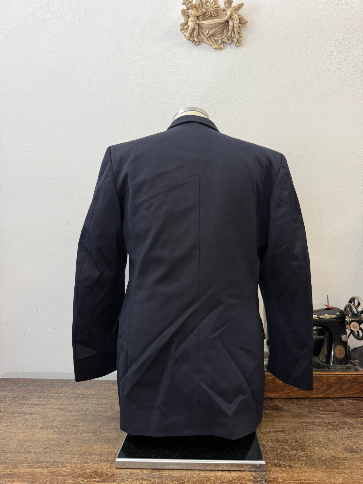 Vintage Italian Navy Double Breasted Jacket “M”