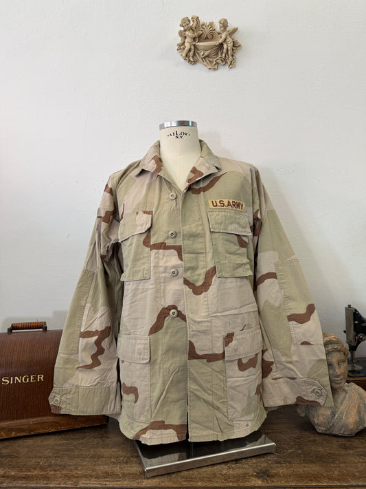 Vintage BDU Camo Jacket Ripstop US Army – L/XL