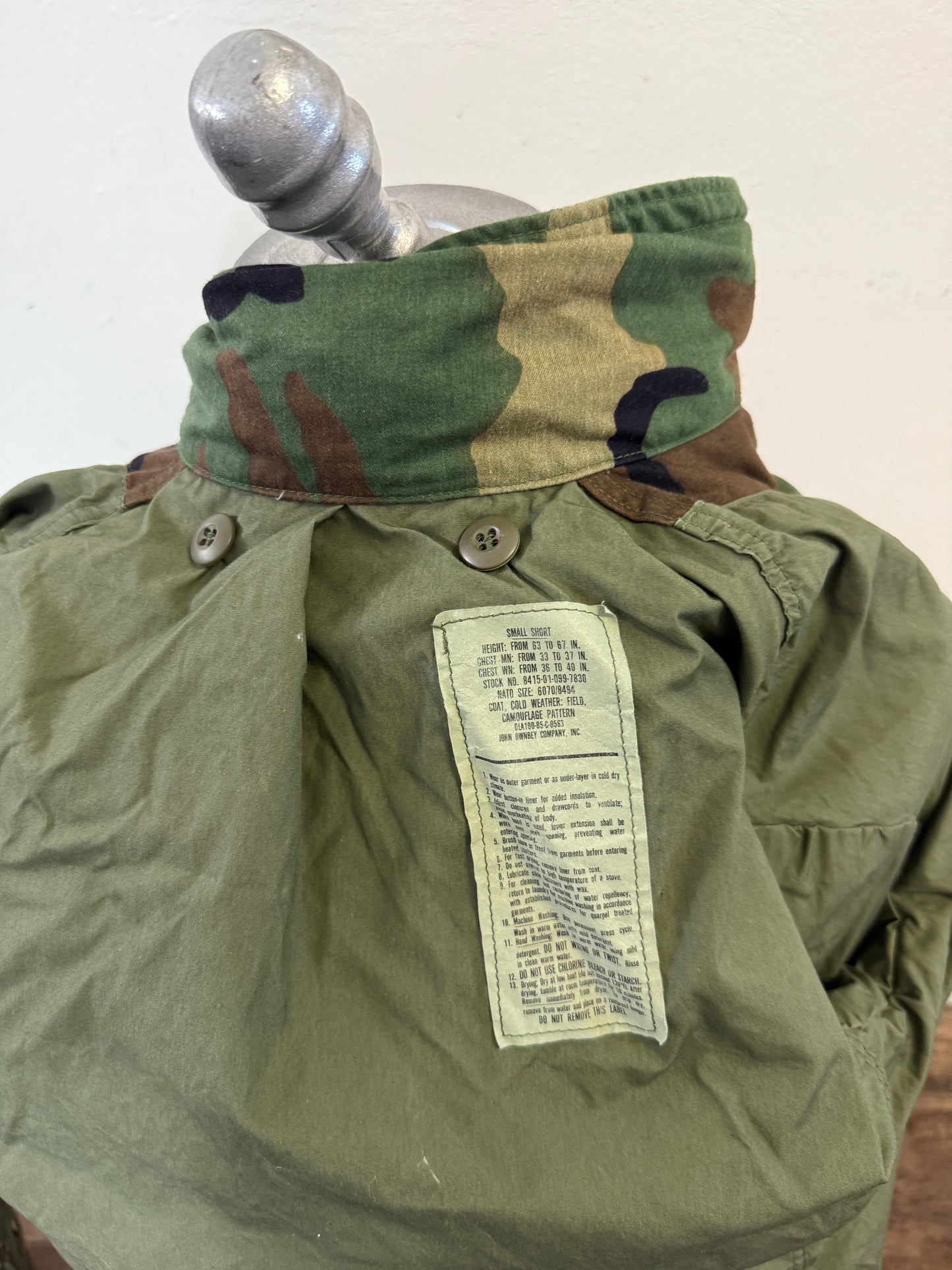 Vintage Woodland Field Jacket M65 Us Army “S”