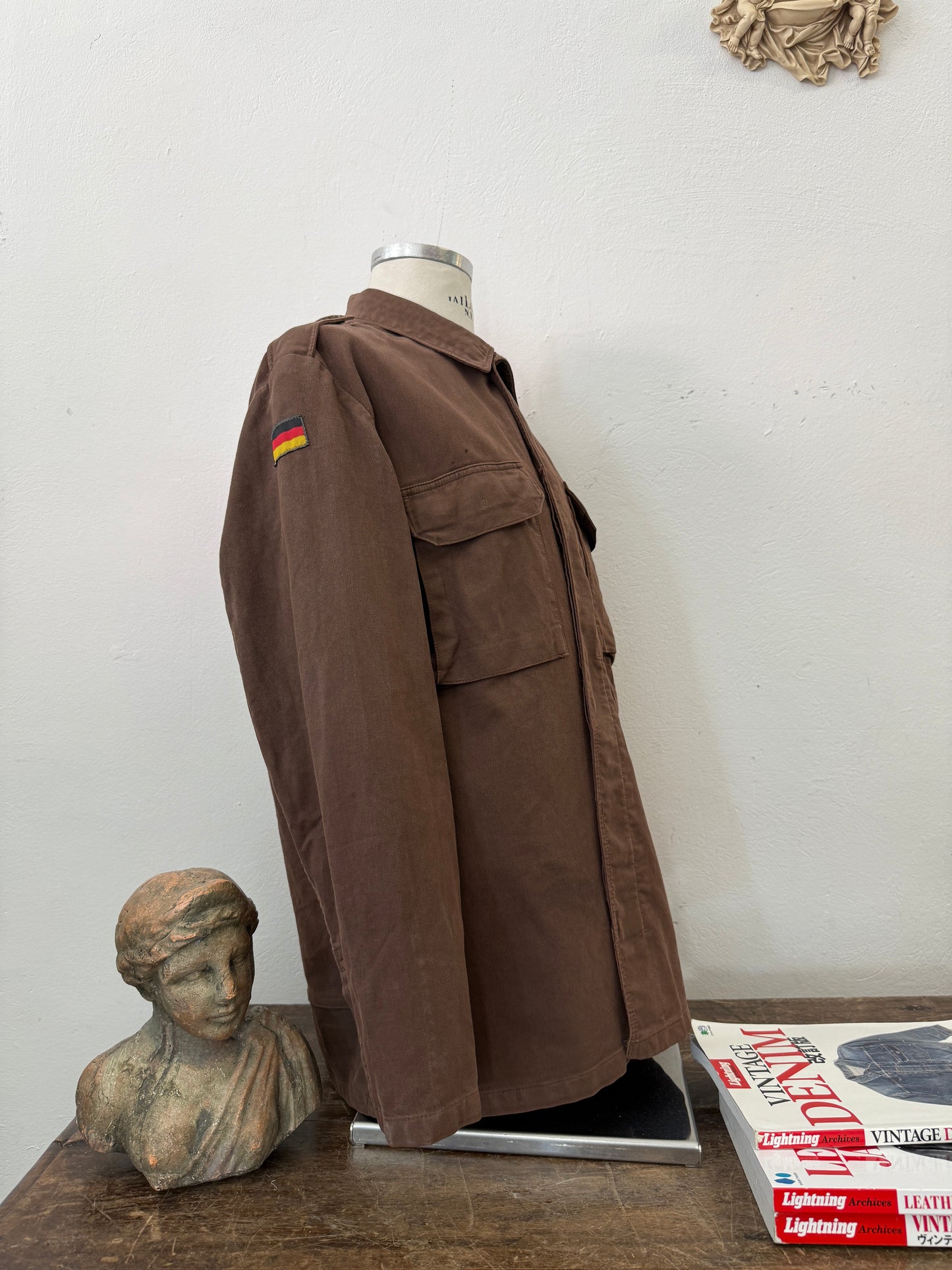 Vintage Moleskin German Army Jacket “XL”