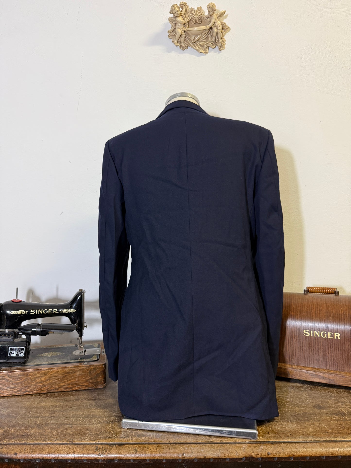 Vintage 90’s Italian Navy Double Breasted Jacket “XL”