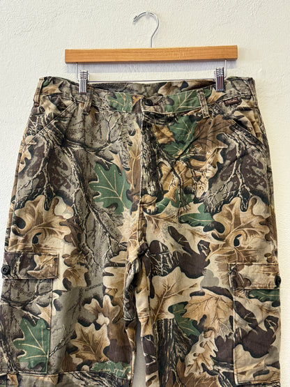 Vintage Walls Realtree Cargo Pants Made in Usa “W35”