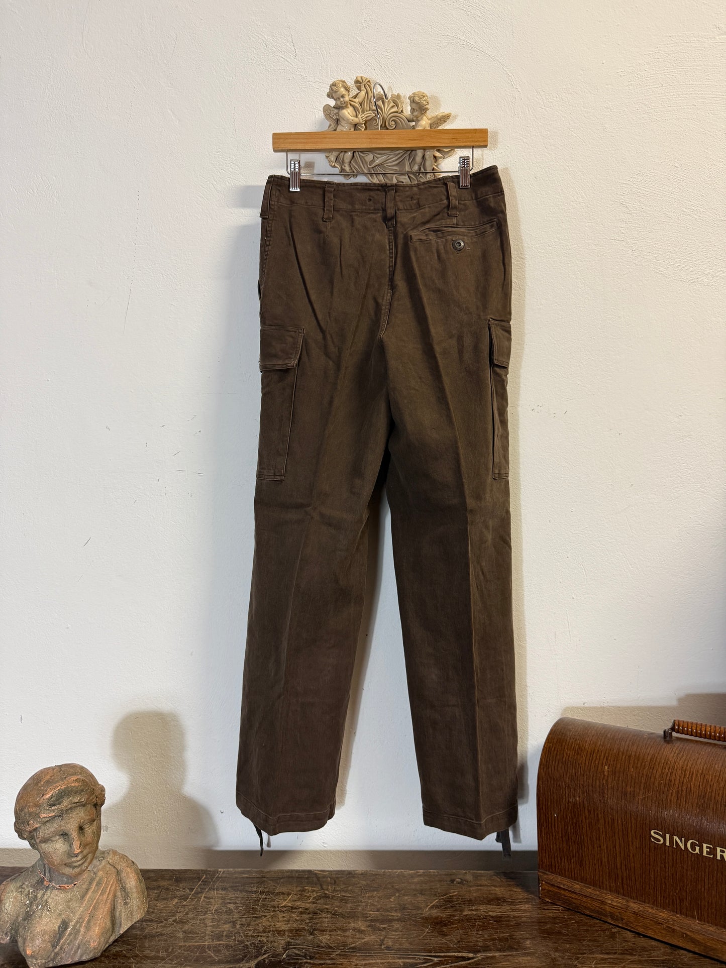Vintage 80’s German Army Moleskin Cargo Pants “W30”