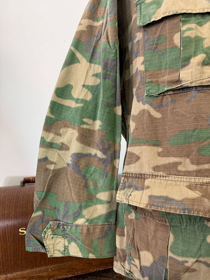 Vintage 1970-80s ERDL Camouflage Pattern Hot Weather Jacket Ripstop “S”