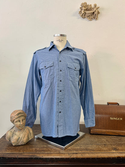 Vintage 90’s Italian Navy Shirt “M/L”