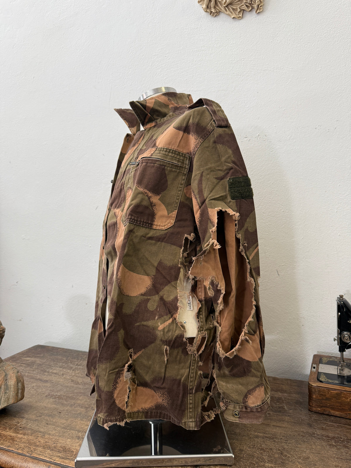 Vintage Distressed Hungarian Army Camo Jacket “M”