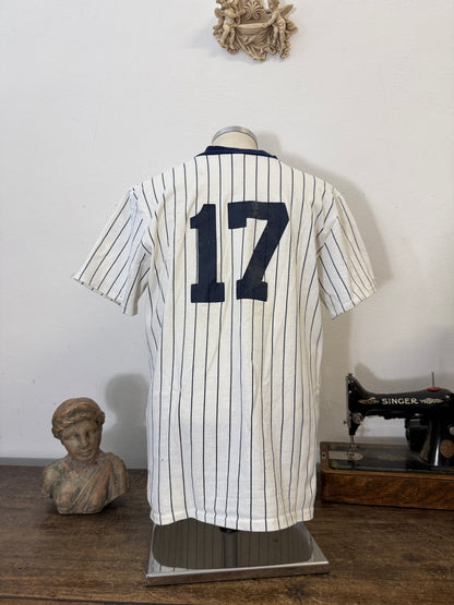 Vintage New York Yankees #17 Pinstripe Jersey American Sportswear Made in USA “L/XL”