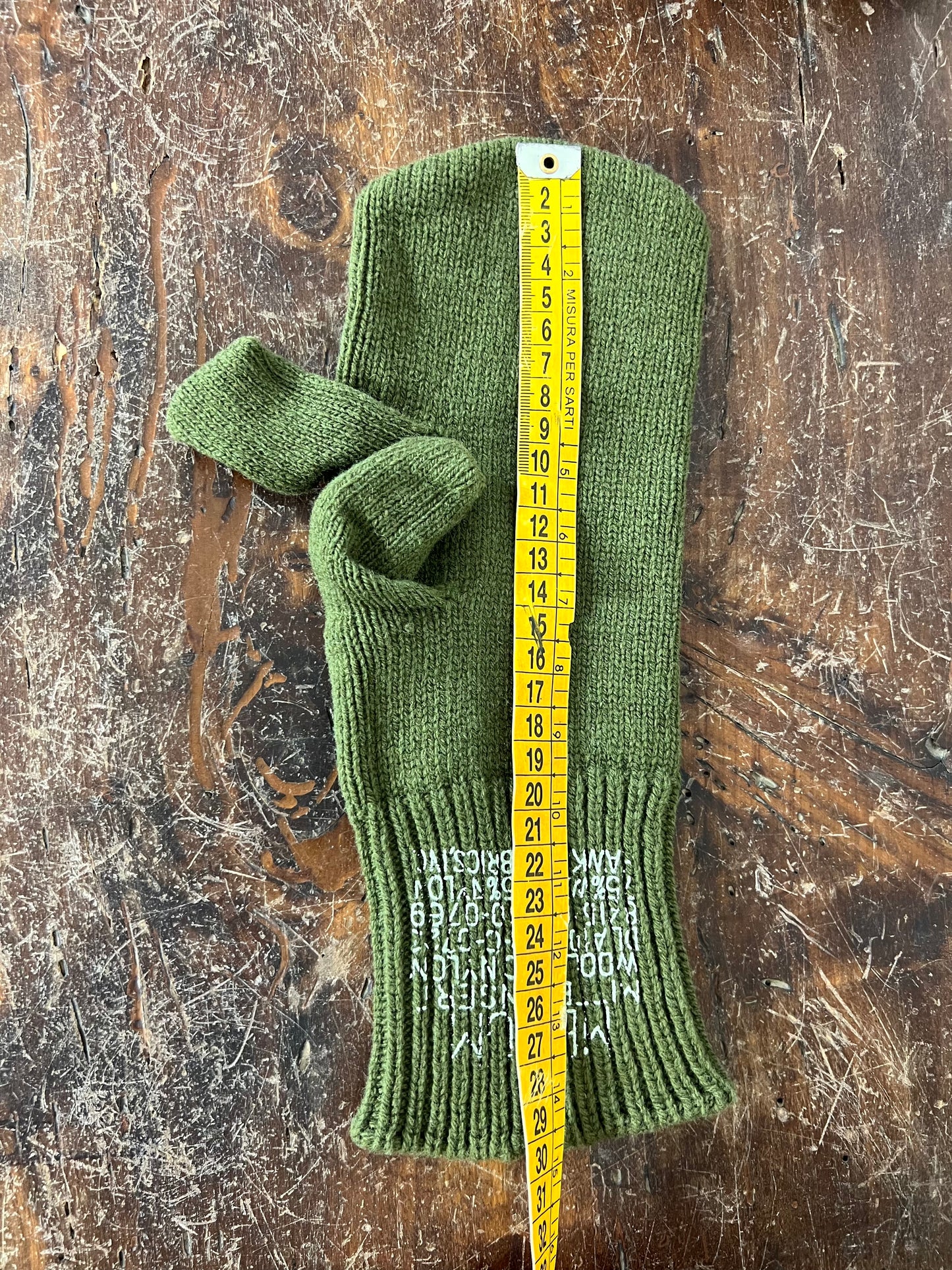1974 Vietnam War US Army Trigger Finger Mitten Insert Pair OG-208  Wool