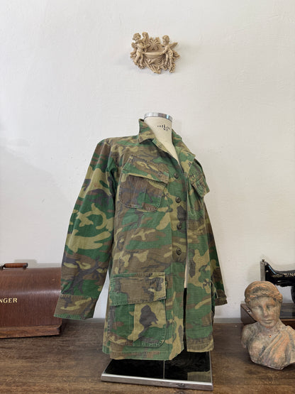 Vintage 70’s Ripstop Jungle Jacket ERDL USMC “M”