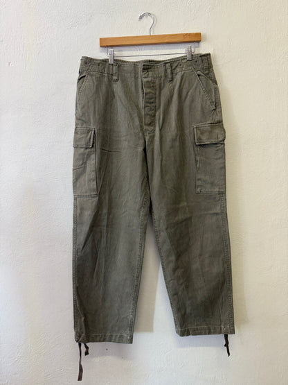 Vintage 80’s German Army Moleskin Cargo Pants “W36”