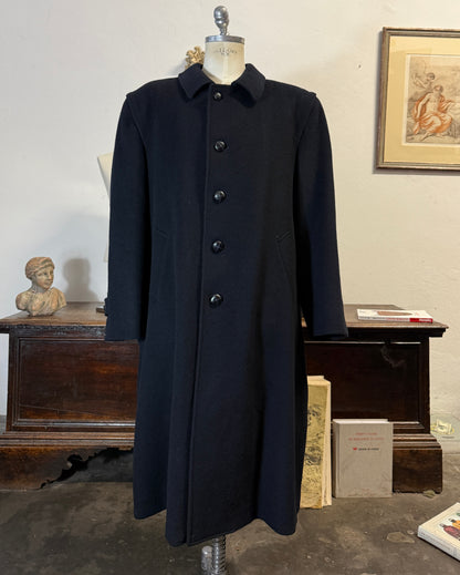 Vintage 90’s Loden Coat - Blue Navy “XL”