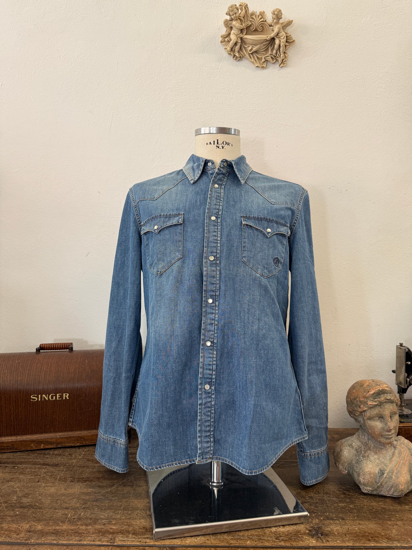 Western “Jeckerson” Denim Shirt - S, M, L