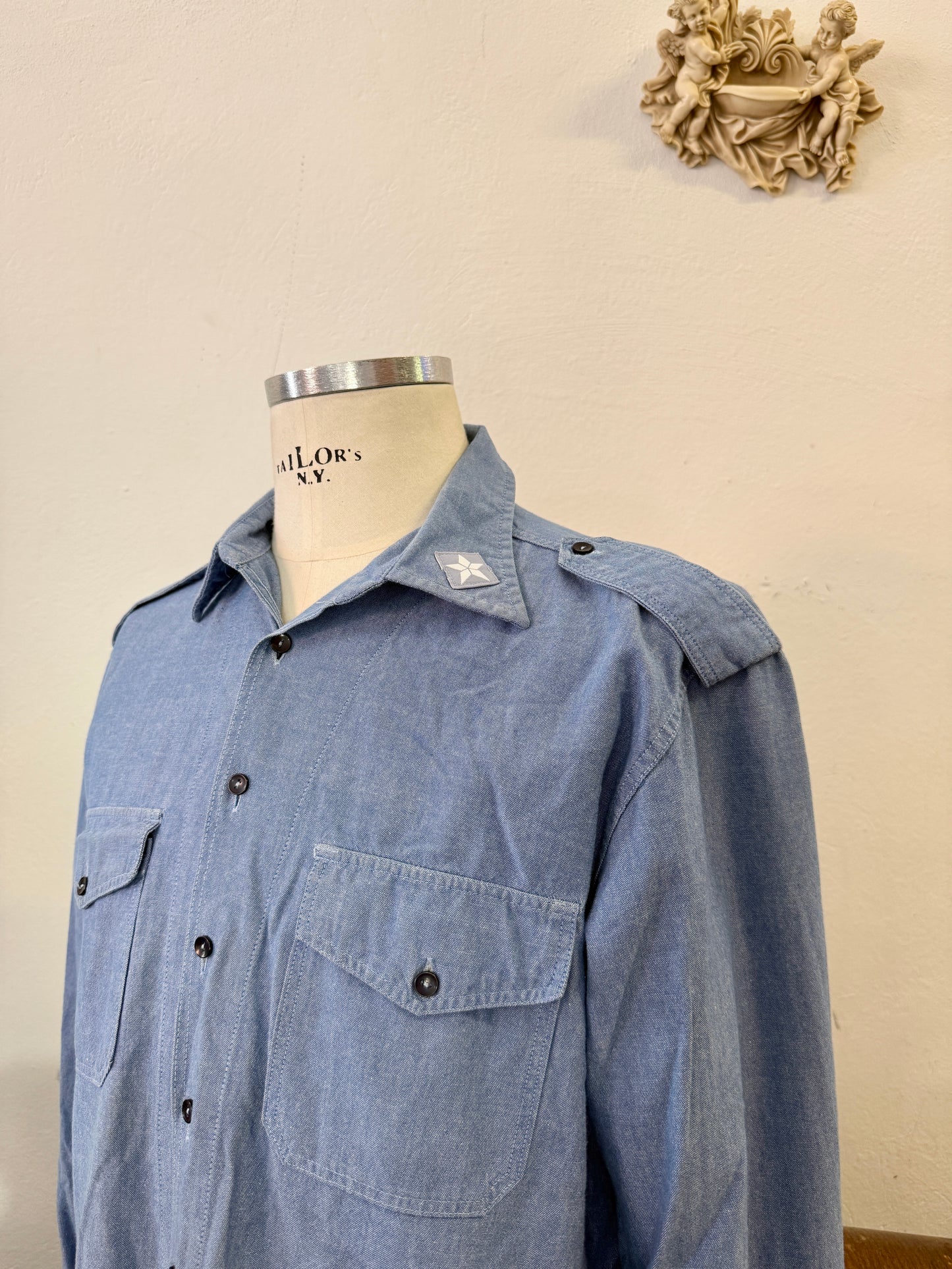 Vintage 90’s Italian Navy Shirt “L”