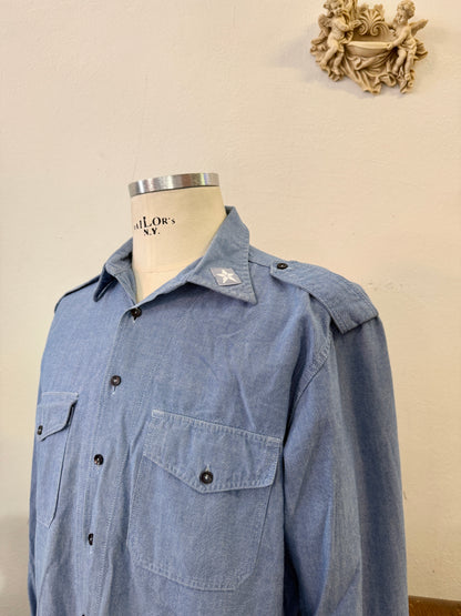 Vintage 90’s Italian Navy Shirt “L”