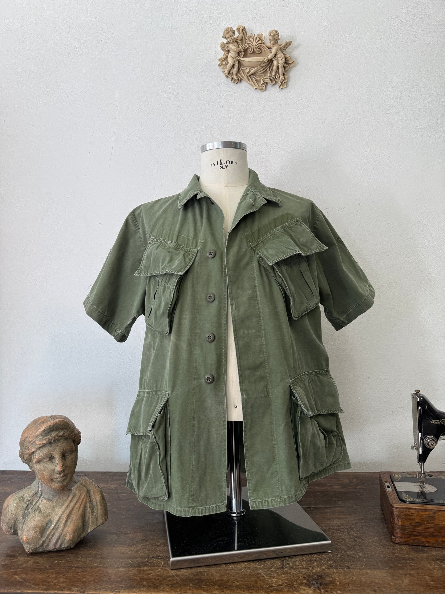 Vintage 60’s Jungle Jacket Popeline Us Army “L”