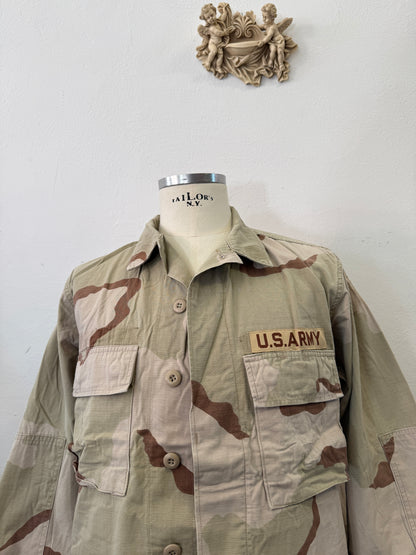 Vintage BDU Camo Jacket Ripstop US Army – L