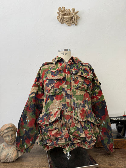 Vintage Swiss Army Camo Jacket M70 “XL”