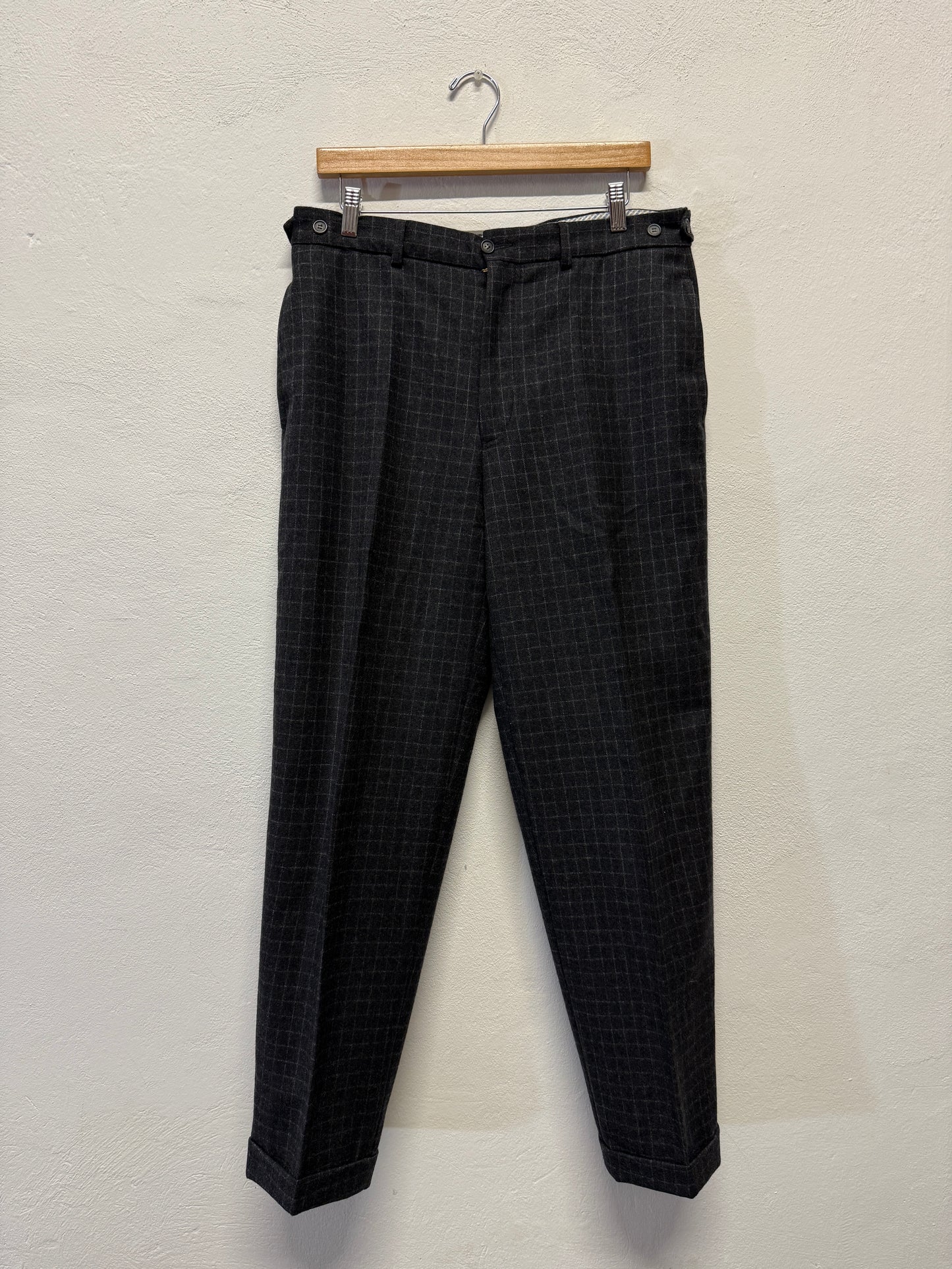 Vintage Grid Trousers W33 ~ W34