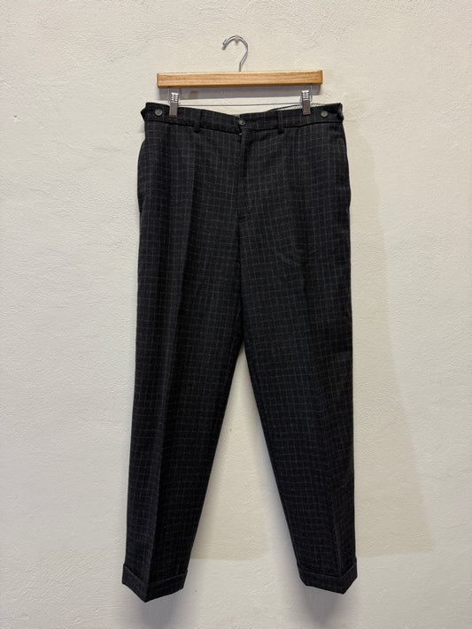 Vintage Grid Trousers W33 ~ W34