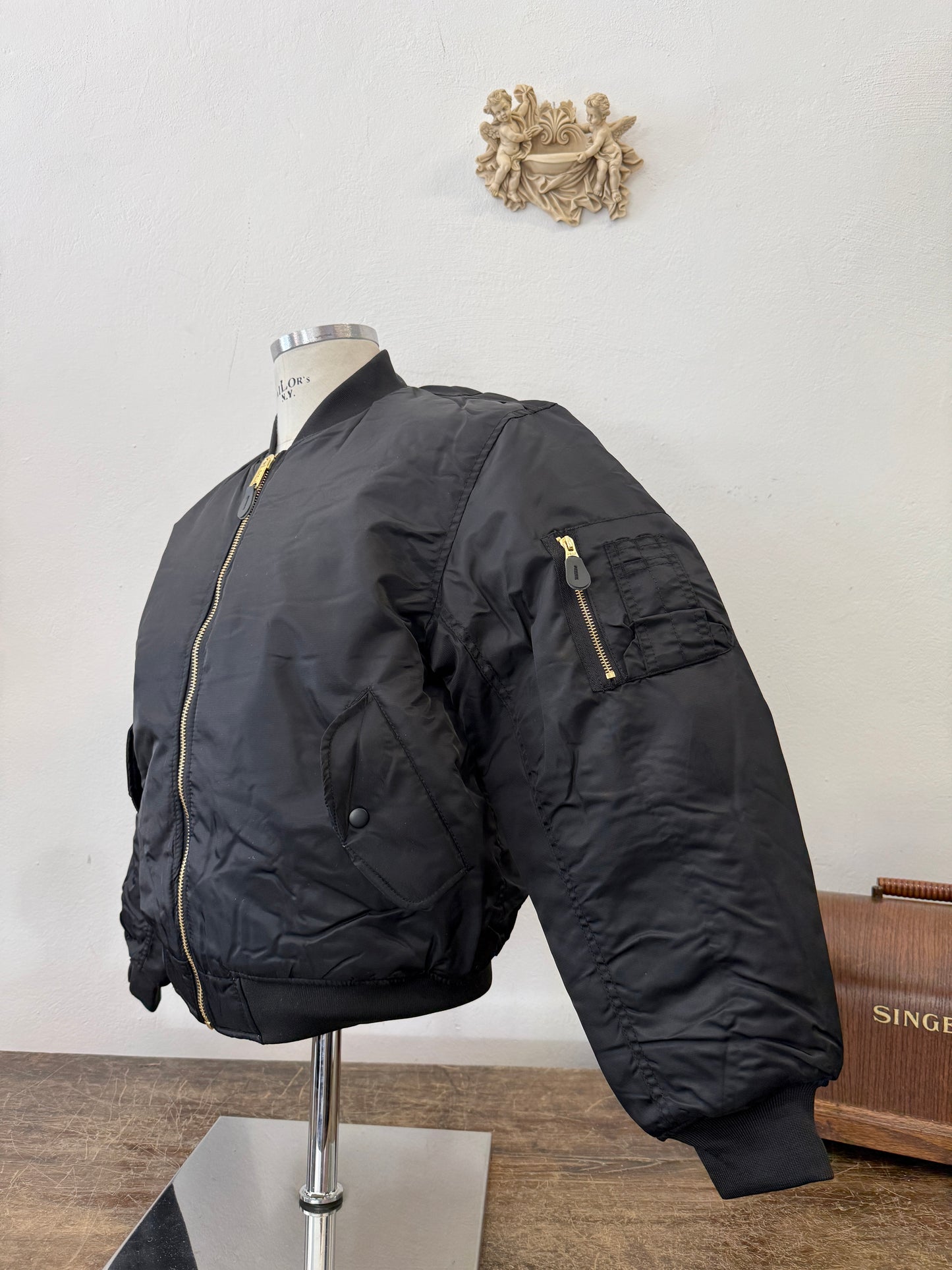 Black Bomber Jacket MA1