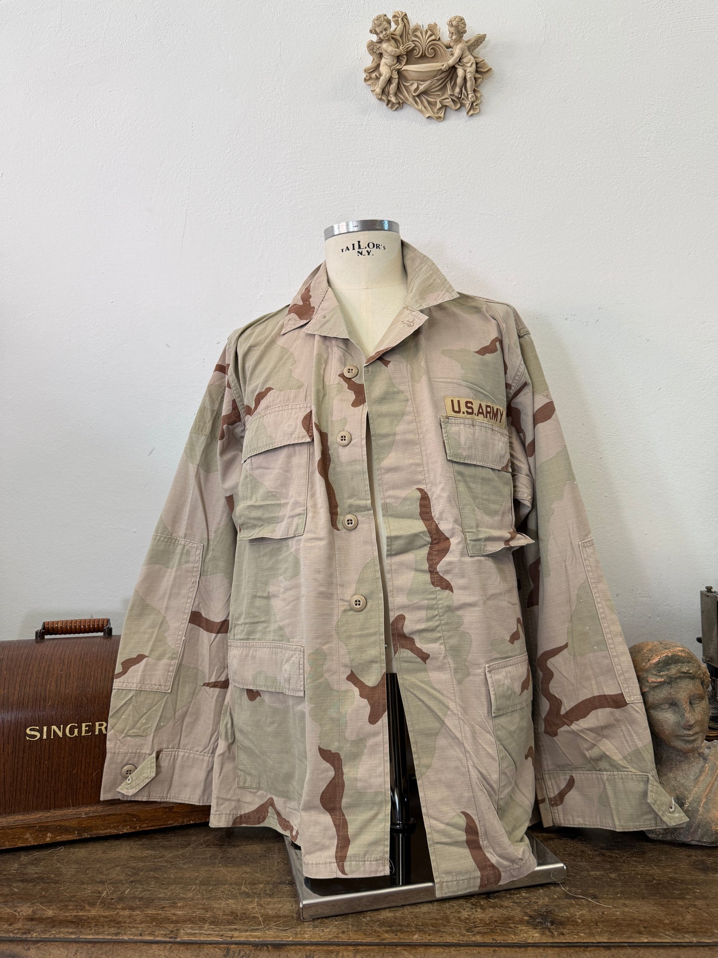 Vintage BDU Camo Jacket Ripstop US Army – XL