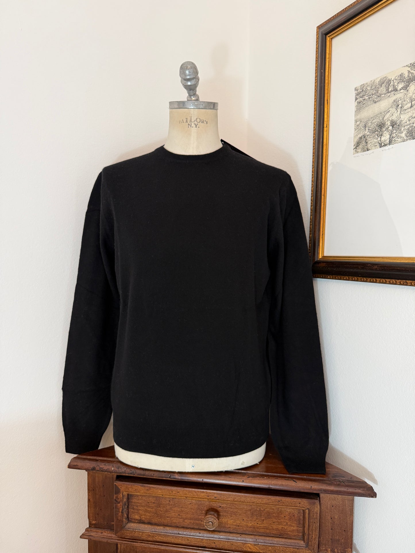 Essential Black Sweater - Made in Italy