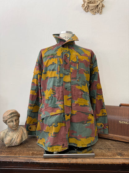Vintage Belgian Army Camo Jacket “L/XL”