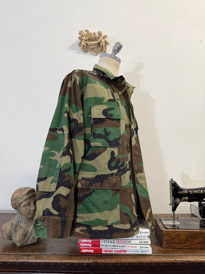Vintage Woodland Jacket Rip Stop Us Army “L”
