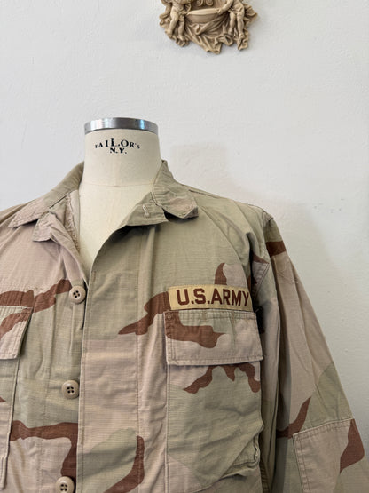 Vintage BDU Camo Jacket Ripstop US Army – L