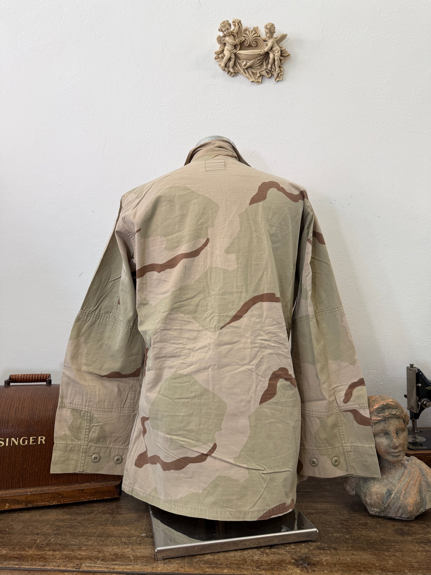 Vintage BDU Camo Jacket Ripstop US Army – L