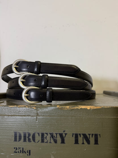 Black Leather Belt - Mancini 1979 x Mister Archive®