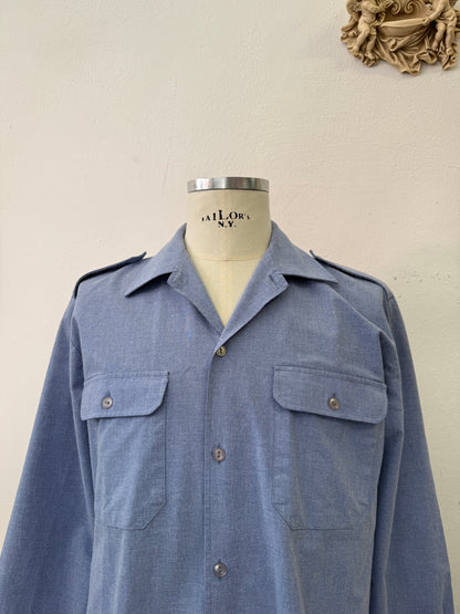 Vintage 90’s Italian Navy Shirt “M/L”