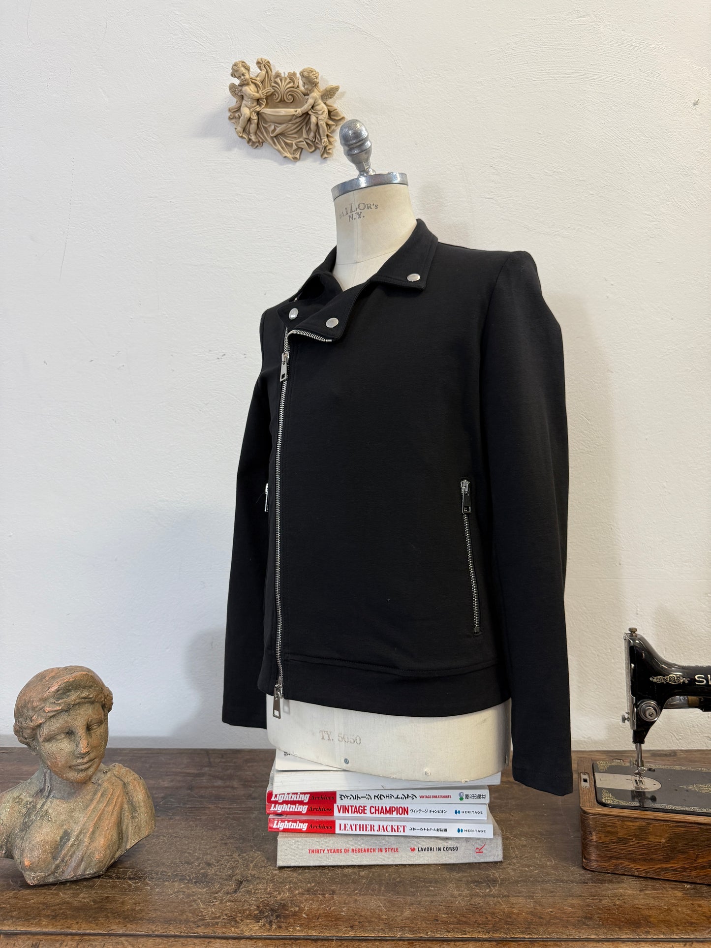 Fabric Biker Jacket “M”