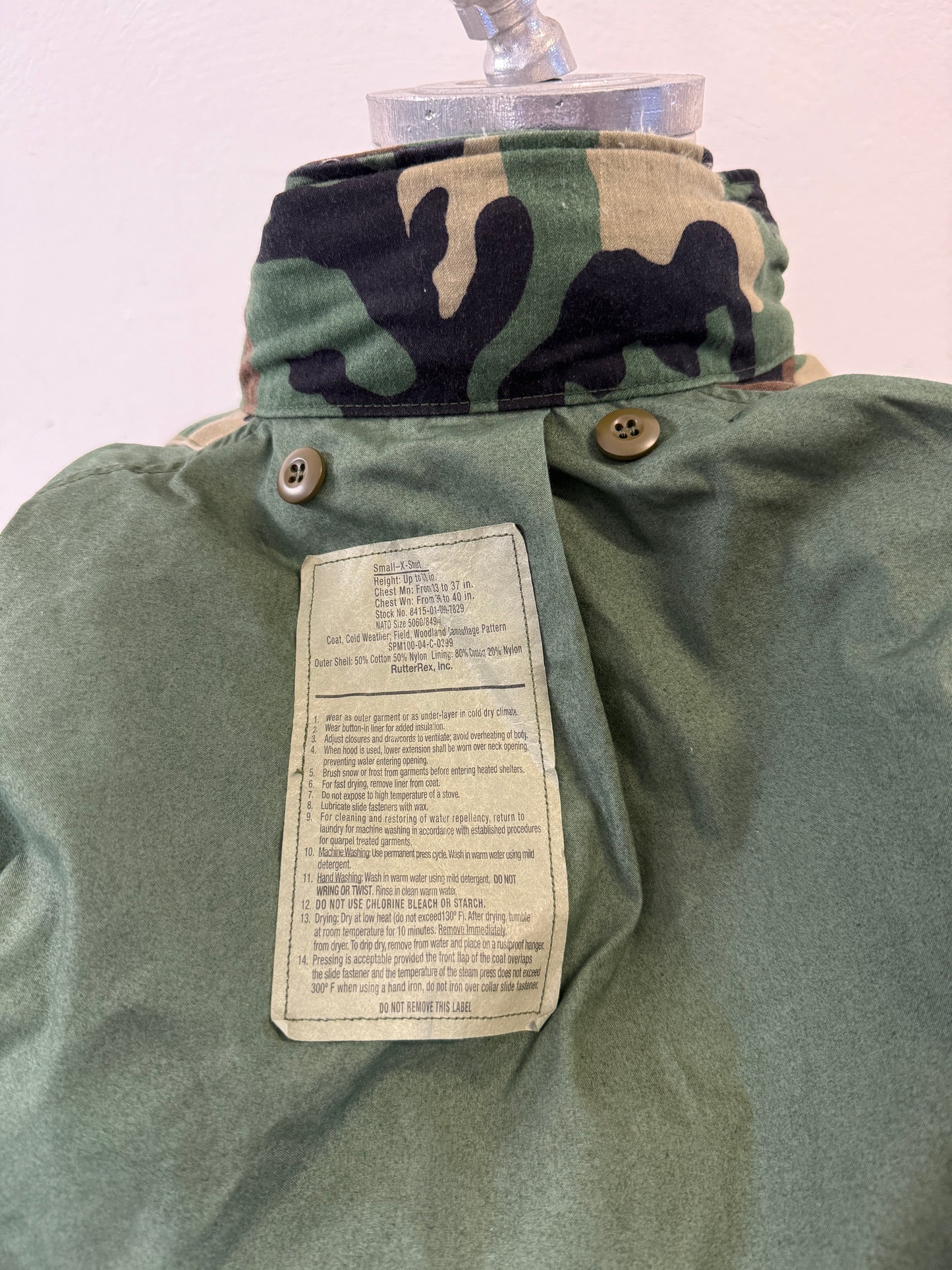 Vintage Woodland Field Jacket M65 Us Army “S”