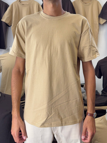 Khaki Tee with U.S. Cotton - Mister Archive®