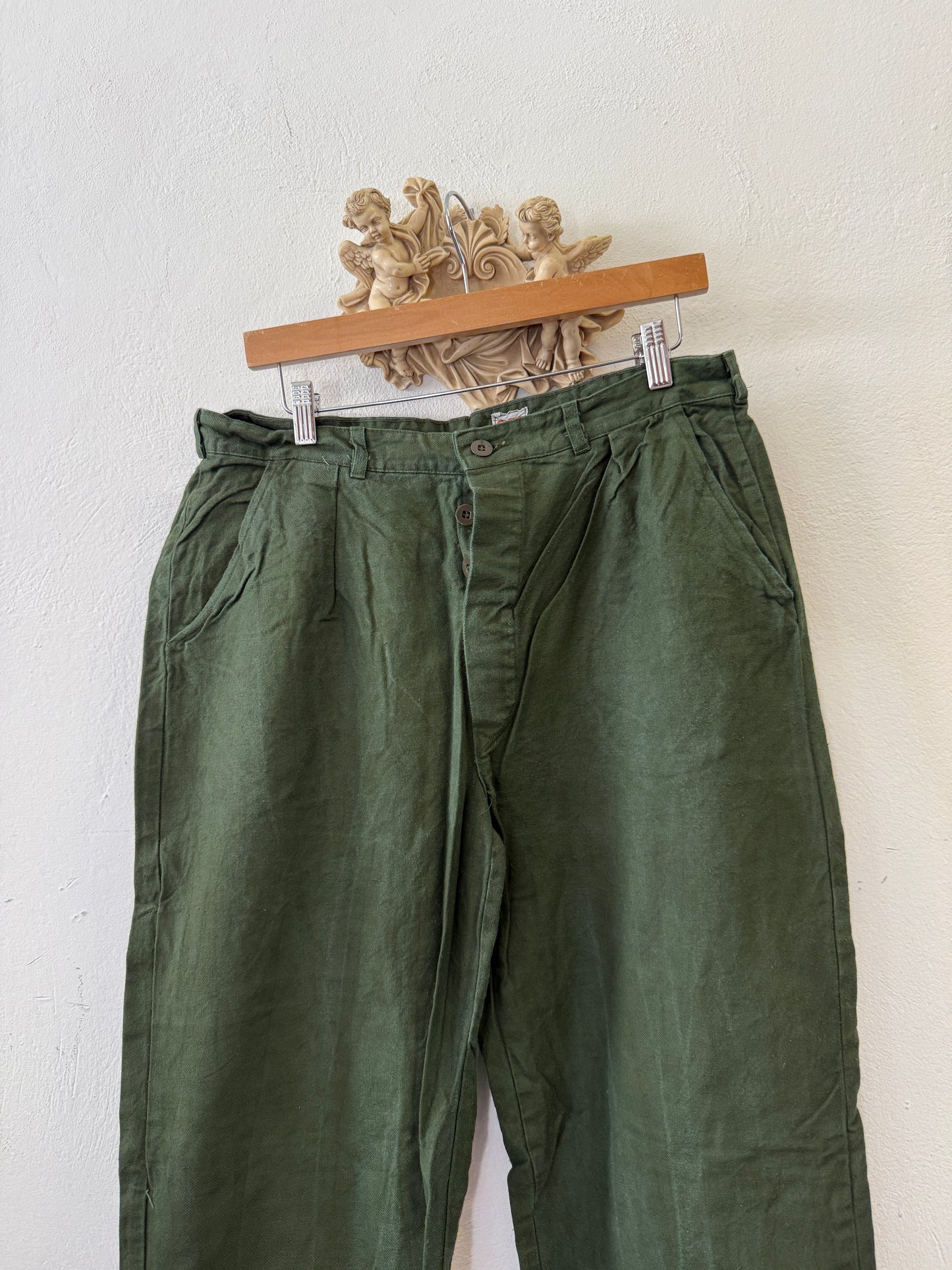 Vintage Swedish Army Fatigue Pants “W34”