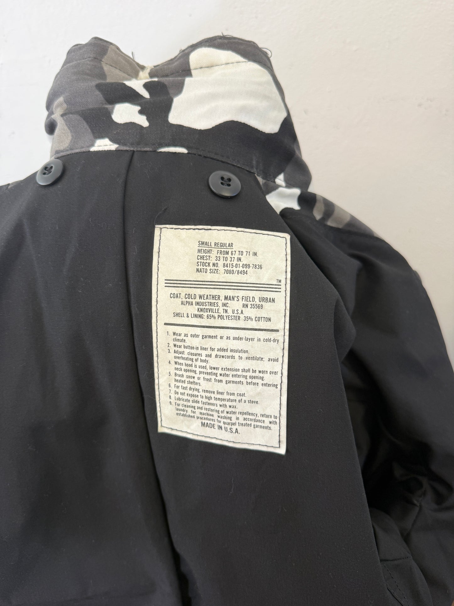 Camo Field Jacket M65 Made in Usa “M”