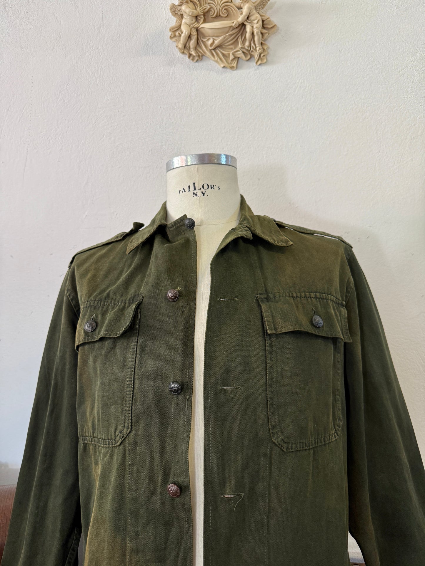 Vintage 80’s Faded Hungarian Army Shirt “M”