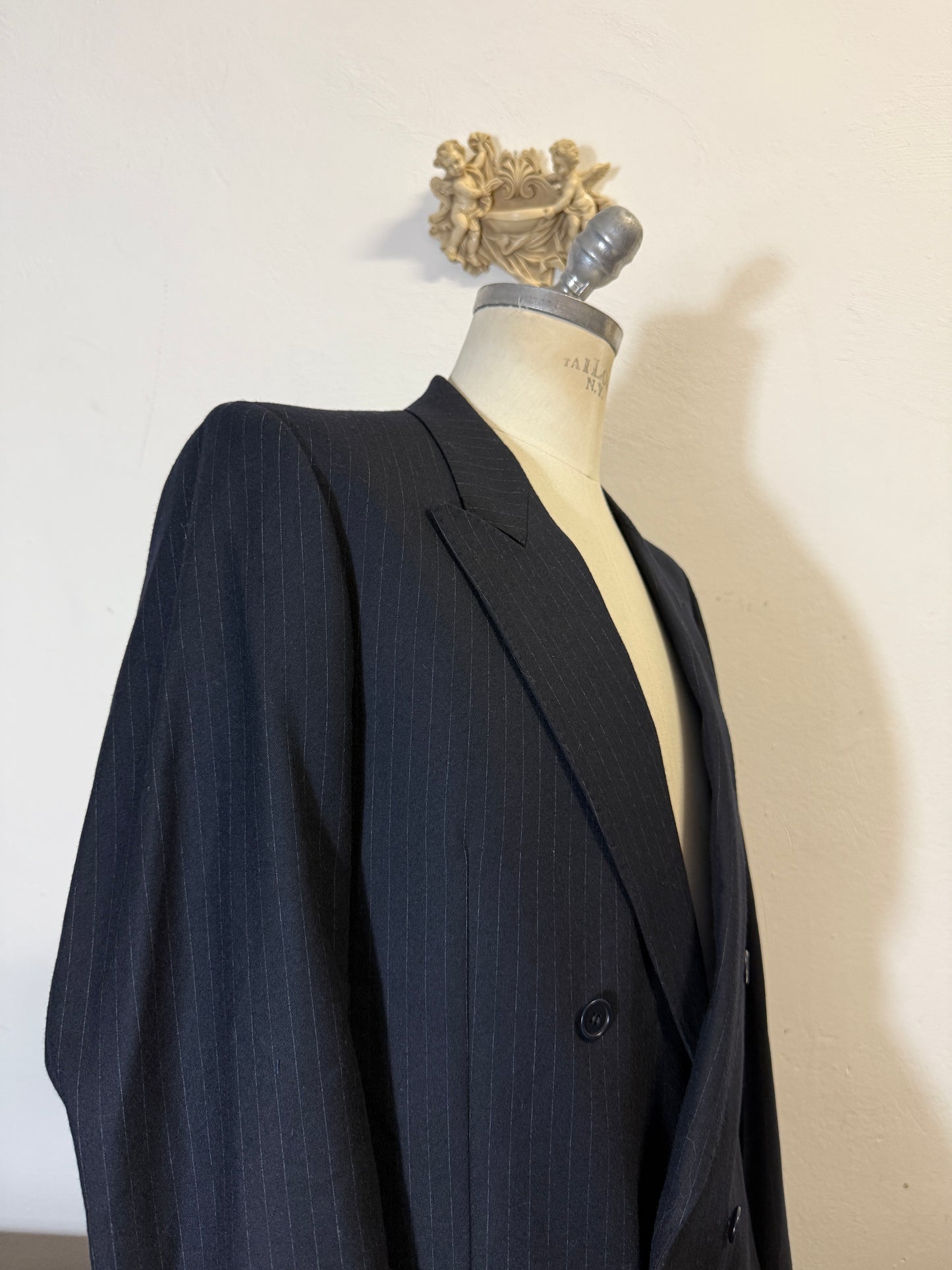 Double-Breasted Pinstripe Blazer “L/XL”