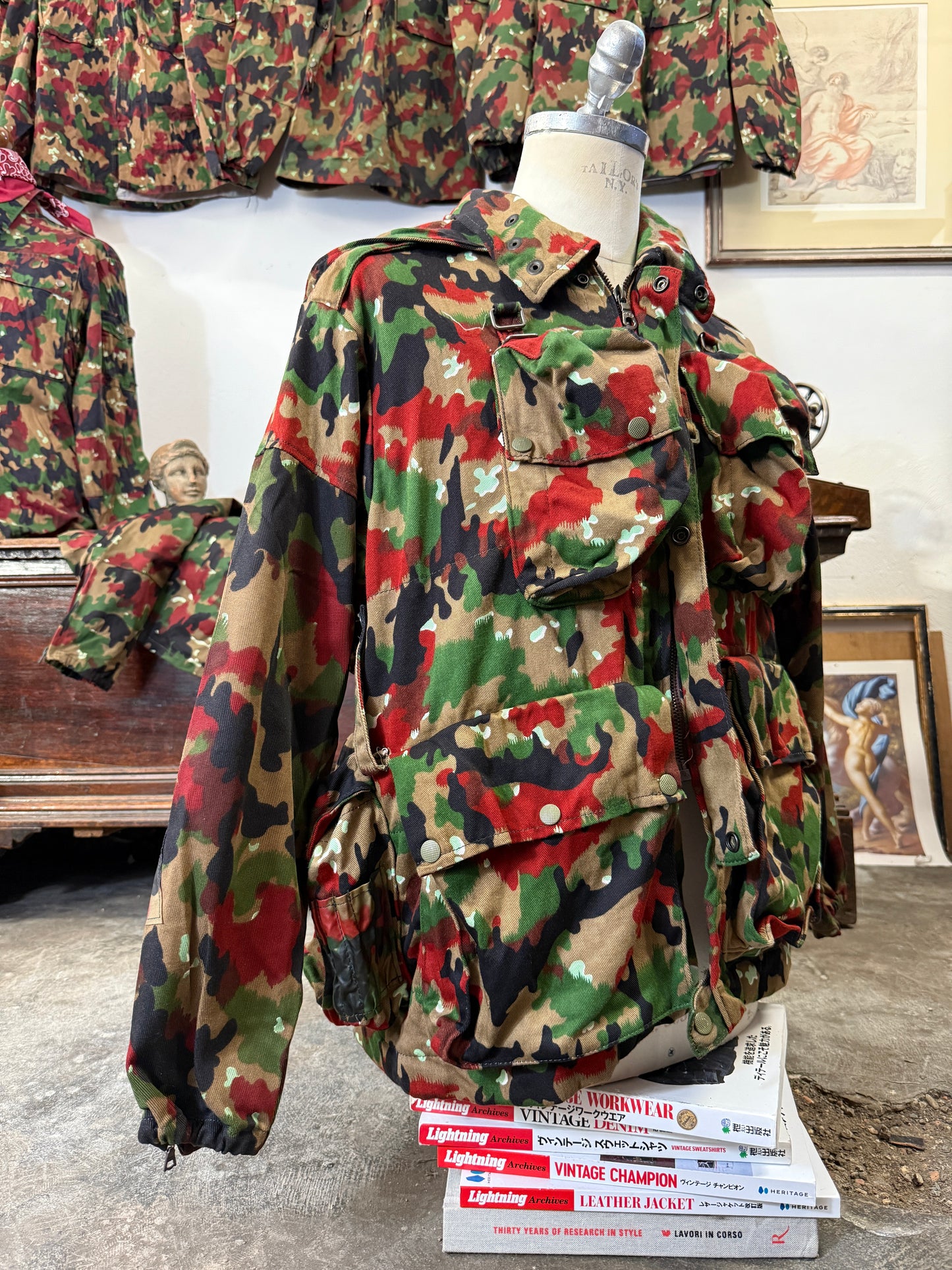 Vintage Swiss Army Camo Jacket M70 “L”