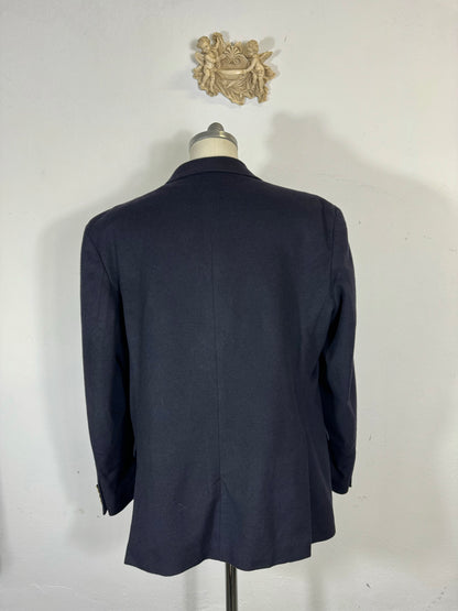 Vintage Italian Navy Wool Jacket  “XL”