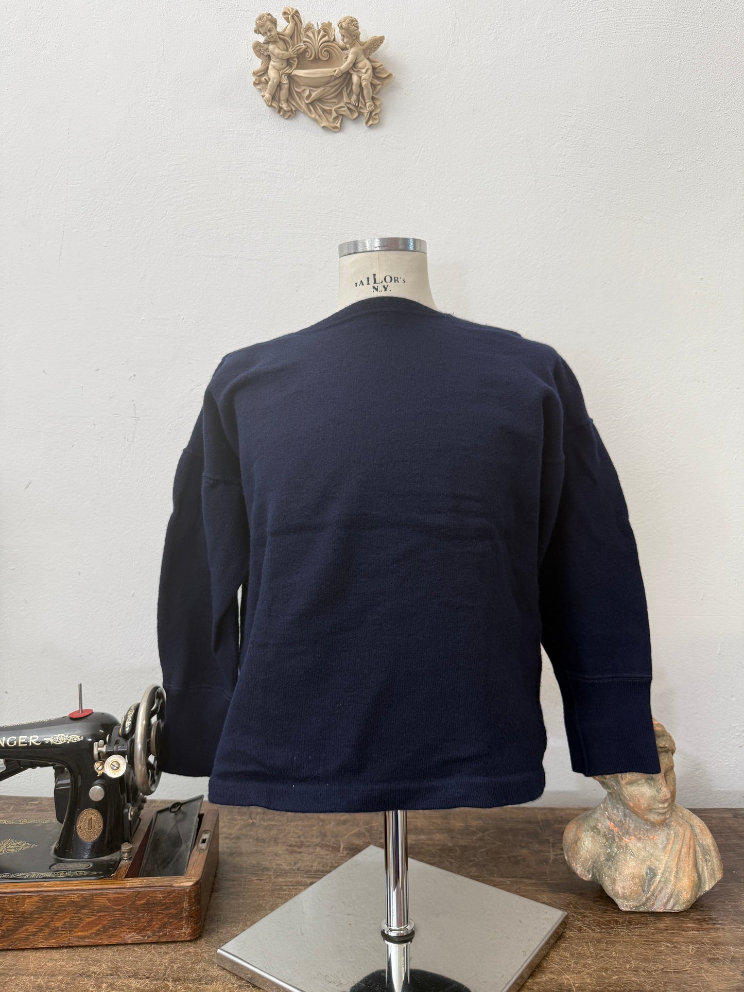 Vintage Italian Navy Sweater XXS, XS, S