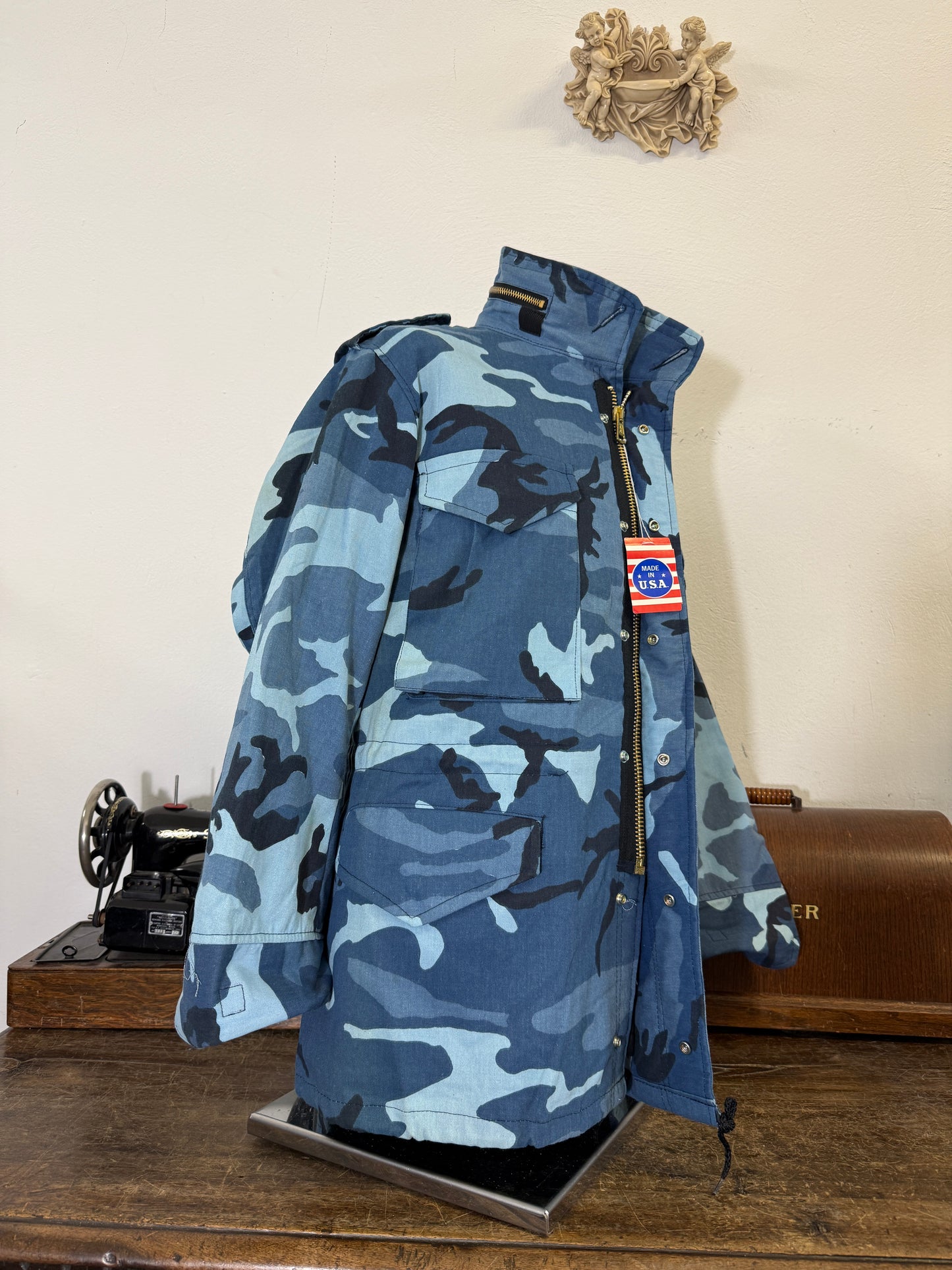 Camo Field Jacket M65 Made in Usa “M”