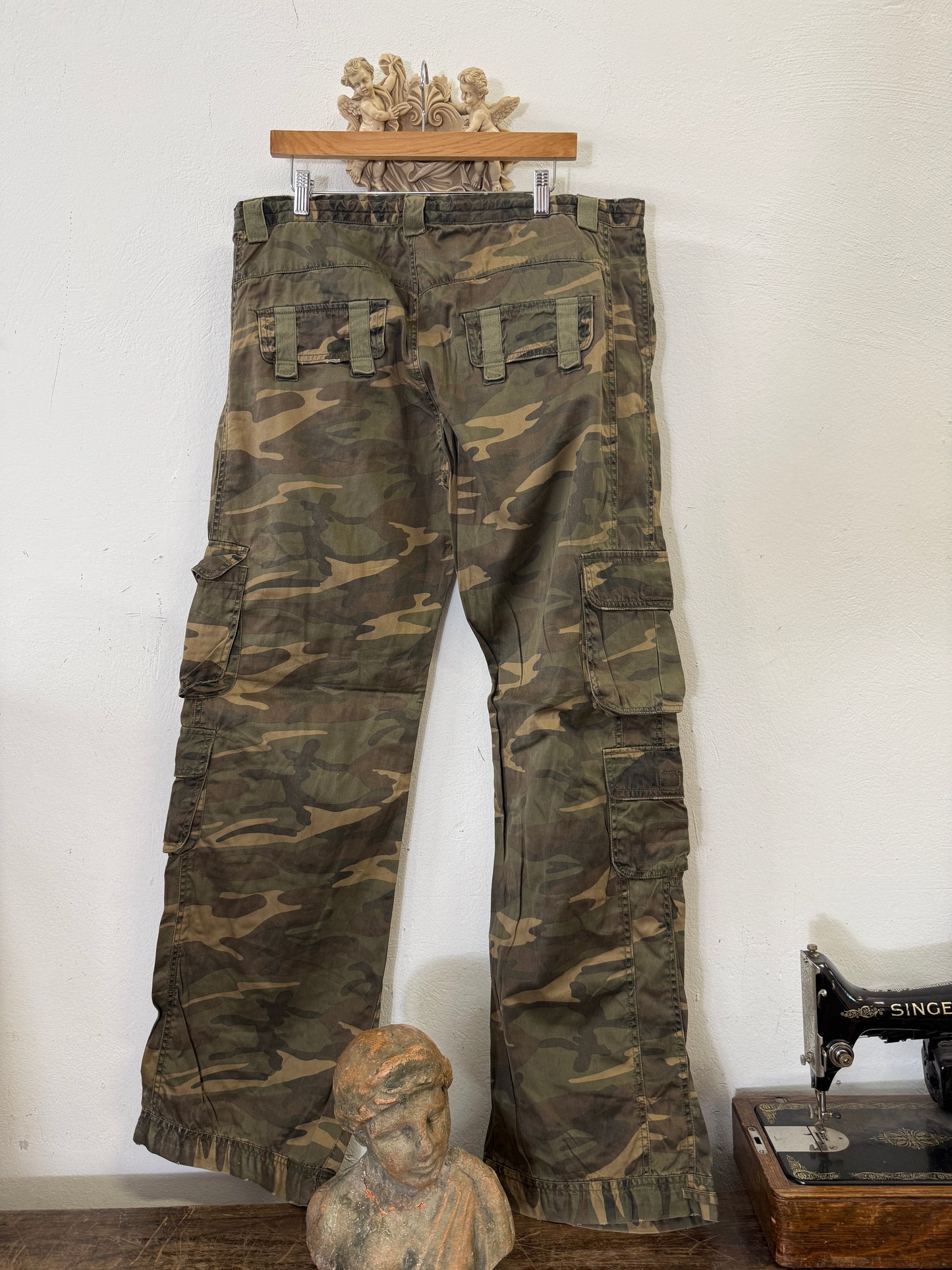 Camo Cargo Pants “W38”